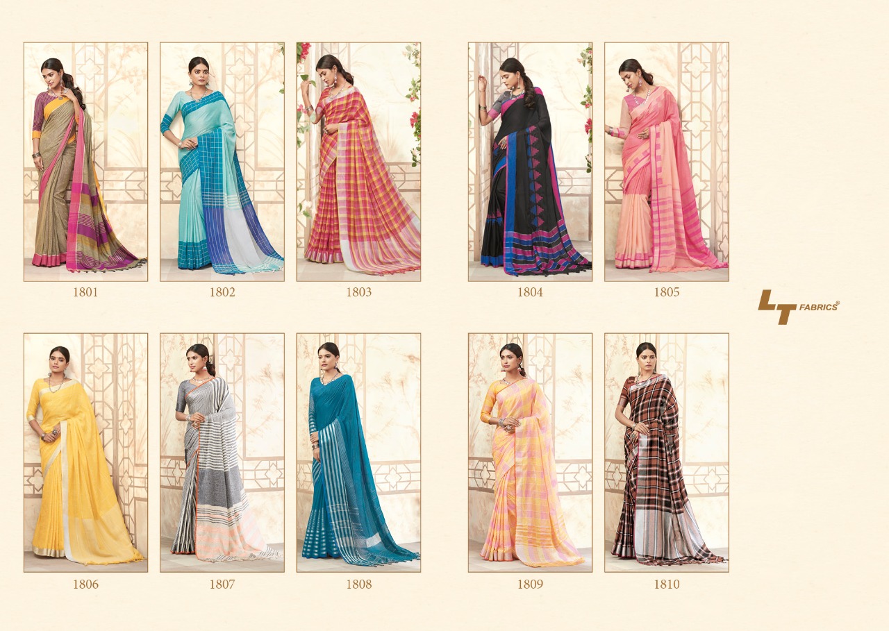 L T Fabric Designer Linen Silk Saree Catalog L T Fabric Designer Linen Silk Saree Catalog